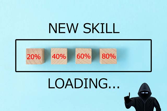 ilustración "new skill loading"