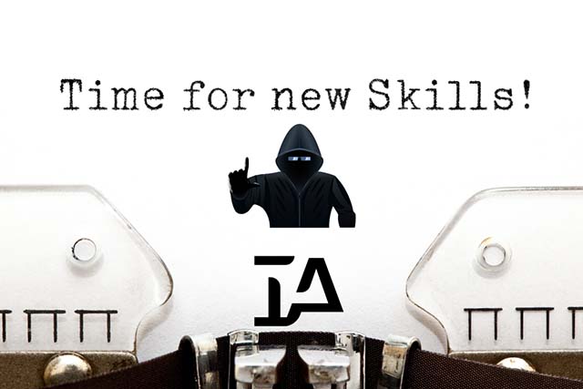 ilustración IA "time for new skills""